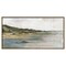 Americanflat Canvas Wall Art Featuring a Sandy Shore, Green Hills and Blue Ocean - Coastal Wall Art